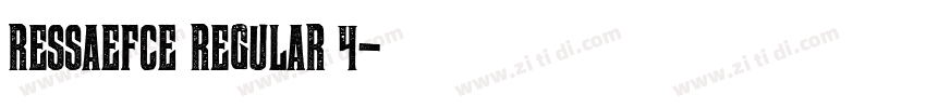 ressaEFCE Regular 4字体转换